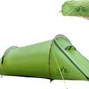 Night Cat Ultralight Tunnel Tent: Waterproof Lightweight Two People Backpacking Tent for Outdoor Camping Hiking Treeking with Double Layers Aluminum Poles and Footprint