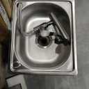 Stainless Steel Single Bowl Square Kitchen Laundry Washing Sink Plumbing Waste