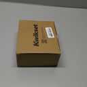 Kwikset Halifax Interior Privacy Door Handle with Lock, Door Lever For Bathroom and Bedroom, Matte Black Reversible Keyless Push Button Lock Door Lever, with Microban Protection, Square Rose (1 Pack)