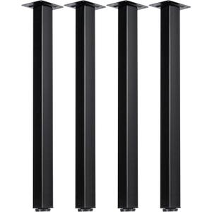 LCSDLHLSY Table Legs 28 inch, Adjustable Metal Furniture Legs,DIY Computer Desks Legs, Coffee Desks, Dining Table with Floor Protectors.