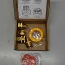 MAFERLIY 4 PCS Commonly Used Brass Garden Hose Connectors Set, 1/2" NPT To Garden Hose Adapter, 3/4" GHT To 1/2" NPT, Garden Hose To Shower Adapter, Female To Female Hose Adapter, GHT to NPT Adapter