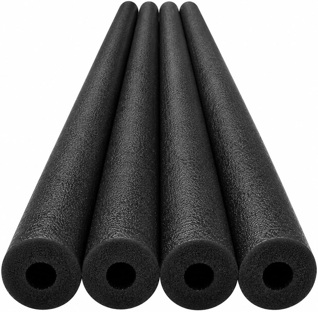Foam Noodles 35” x 2.5”, Hollow Tube, Multi-Purpose Pool Noodles for DIY Crafts, Pipe Insulation, Pool, Beach & More, Durable Foam Tubes 4 Pack, 36 inches x 2.5"