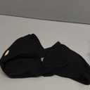 Yuerlian Workout Sports Bras for Women V-Neck Twist Padded Open Back Wireless Gym Yoga Low Impact Bra (Medium, Black)