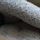 KSIIA Washable Dog Bed Deluxe Plush Dog Crate Beds Comfy Kennel Pad Anti-Slip Pet Sleeping Mat for Large, Jumbo, Medium, Small Dogs Breeds, 47" x 29", Gray