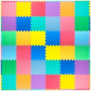 ProSource Kids Solid Floor Play Mat 36 Pcs