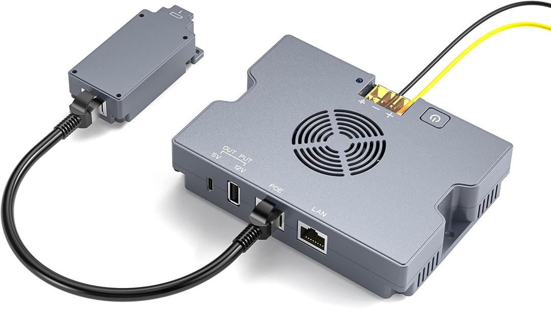 Starlink PoE Injector for Starlink Performance Series & Standar 4/ 4X, 350W Starlink Gen 3 PoE with Cable Adapter, 52V/6A DC, USB-A & Type-C, 9-36V Input, Smart Cooling, Rugged Aluminum Case
