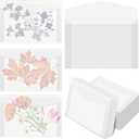 150 Pcs Wedding Glassine Envelopes Frosted Clear Vellum Envelopes Sulfuric Acid Paper Wedding Invitation Gift Packing Bag for Cards, Lotto Ticket, Coins, Stamp Collection(6-5/8"x4-1/2")