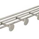 Spectrum Diversified Armstrong Wall Mount Coat Rack, 6 Hook, Satin Nickel