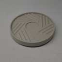 M METERXITY 1PCS Round Planter Caddies, 14 Inches Plastic Plant Roller with Wheel, Plant Saucers for Indoors, Plant Stand for Flower Pots [Beige]