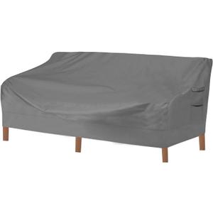 Vailge Heavy Duty Patio Sofa Cover, 100% Waterproof 3-Seater Outdoor Sofa Cover,Lawn Patio Furniture Covers with Air Vent and Handle,79" Wx 37" Dx 35" H,Grey