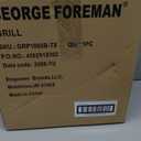 George Foreman 4-Serving Removable Plate Electric Grill and Panini Press, George Tough Non-Stick Coating, Drip Tray Catches Grease, Black