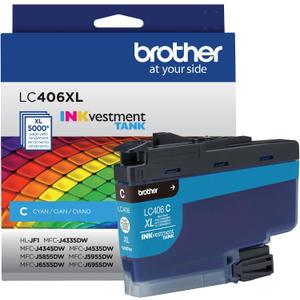 Brother LC406XLC High Yield Cyan Ink Cartridge