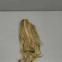 Clip in Ponytail Extension Dirty Blonde 18 Inch Pony Tails Hair Extensions for Women Long Straight Curly Tail Ponytail Hair piece Synthetic Fake Versatile Pony