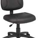 Boss Office Products Posture Task Chair Without Arms in Black, Low-Back (B305)
