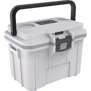 Pelican 8QT Personal Cooler & Dry Box (White/Grey)