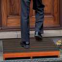 16 x 25 x 3.5 in One Step Stool for Elderly with Non-Slip Rubber Tape, Heavy Duty Wooden Platform Mobility for Seniors Adults,300 Lbs Portable Bedside Outdoor Steps for Handicap,Porch Garden Rv