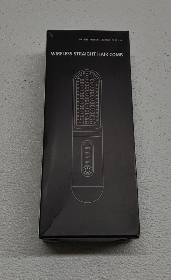 Hair Straightening Brush, Cordless Styling Comb Ion Hot Straightener, Cordless Ion Hot Straightener Comb |Hair Straightening Brush, Anti-Scald, 5 Temp Settings | Hair Styling Tools for Home Salon Use Pink