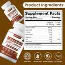 Berberine with Ceylon Cinnamon, 120 Count, 7 in 1 Berberine Supplement Ceylon Cinnamon Capsules, 1318mg | Immune Support | Premium Natural Supplement Boost | Vegan Friendly & Non-GMO
