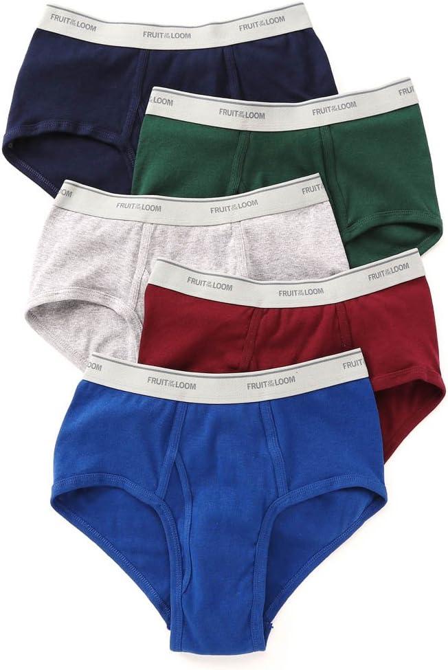 Fruit of the Loom Mens Fashion Briefs 5 pack, Size M