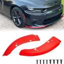 Front Splitter Spolier Charger, Front Lip Bumper for 2015-2023 2024 Charger SRT 392/Scat Pack/RT Scat Pack 2019-2023 2024 Charger GT/RT (Red)
