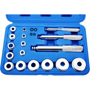 17Pcs Bearing Race Seal Driver Disc Tool Master Set Wheel Axle Bushing Installation Kit for Cars, Motorbikes