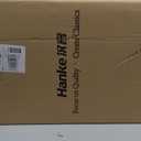 Hanke 28 Inch Luggage with Cup Holder and Charge,Top Opening Hard Shell Suitcases with Wheels and Dividers,Aluminum Frame Trunk Luggage Extra Large Suitcase with Lock for Travel,Smoke White