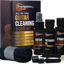 Guitar Cleaner Polish, String Cleaner, Winder and Fretboard Oil Care Kit | MADE IN USA | Guitar Oil and Cleaner for Body, Strings and Fretboard Fingerboard - Cleans, Polishes, and Protects (1 Pack)
