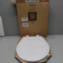 BEMIS 500EC 390 Toilet Seat with Easy Clean & Change Hinges, 1 Pack Round, Cotton White