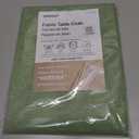 Linen Textured Rectangle Tablecloth, Waterproof & Stain Resistant Fabric Table Cloth, Wrinkle Free Linen Dining Decorative Farmhouse Table Cover for Dining/Buffet/Wedding, 52 x 70 Inch, Sage Green