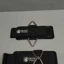 J Bryant Fitness Wrist Cuffs for Cable Machines  Heavy Duty Adjustable Wrist Straps with 7mm Neoprene Padding for Strength Training, Pull Exercises, and Forearm Support (Medium, Black)