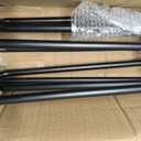 VEVOR Hairpin Table Legs 28" Black Set of 4 Desk Legs 880lbs Load Capacity (Each 220lbs) Hairpin Desk Legs 3 Rods for Bench Desk Dining End Table Chairs Carbon Steel DIY Heavy Duty Furniture Legs
