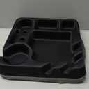 Couch Cup Holder Tray Couch Cup Holder Pillow Bed Tray Snack Sofa Bed Caddy Organizer Beach Sofa Drink Holder Anti-Spill Portable Snack Caddy Couch Remote Holder for Phone Pad Kindle Beverage Black