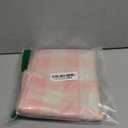 Watercolor Pink White Buffalo Check Plaid Table Runner Gingham Tablecloth Farmhouse Spring Summer Easter Home Kitchen Table Decorations-13108''