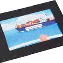Juvale Paper Photo Frame Set - 5 x 7 In, Black, 50 Pack - Disposable Picture Frames & Wall Decor & DIY Craft Projects