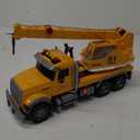 15" Large Tow Truck Toy,Friction Powered Transport Truck Crane Toy with Lights and Sounds,with Roadster,Kids Toys for 3 4 5 6 7 Years Old Boys Girls Gifts