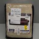 ZNSAYOTX Luxury Velvet Couch Cover 4 Piece (72"-92") Stretch Sofa Covers for 3 Cushion Couch Thick Soft Sofa Slipcover with Non Slip Strap, Dog Pet Friendly Nice Furniture Protector (Camel)