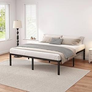 Metal Bed Frame,Full Size Bed Frame with Storage Space,Heavy Duty Sturdy Mattress Foundation,Easy Assembly
