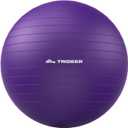 Trideer Exercise Ball for Yoga, Pilates & Fitness  Stability Ball Equipment for Home Gym & Office Chair, Core & Balance Training Accessories, Physical Therapy Equipment, Quick Pump Included, 5 Sizes (Violet)