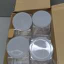 8 Pcs 30oz Plastic Candy Jars with 8 Pcs Spoons, 16 Pcs Label Stickers & 1 Pcs Marker, Hexagon Candy Containers with Lids for Candy Buffet, Kitchen Storage Containers Set