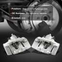 cciyu Rear Left & Right Disc Brake Calipers With Bracket 18B5049 18B5048 | Replace For Ford,For Lincoln Model - For Expedition 2007-2017,For Navigator 2007-2017 2PCS Rear Driver & Passenger Side