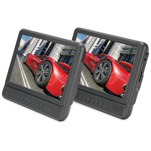 GPX Dual Screen Portable DVD Player Kit, PD10104DG, 1 Pct