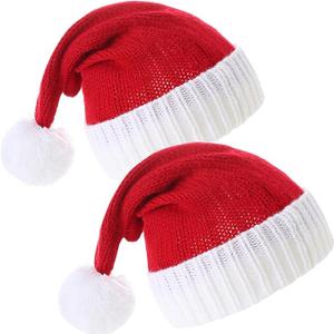 LMLALML Christmas Hats for Women, Kids and Men Elegant Knitted Warm Funny Beanie for New Year Festive Holiday Party