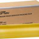 Plastic Food Wrap Thick Enough for daily use Stronger for Comercial Use Durable With Slide Cutter 12"wide 2000 Feet long Home and Commercial Use Food Service