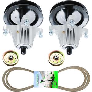 Youxmoto 618-04822 Spindle Fit for 42'' Deck Cub Cadet LTX1040,LTX1042, LT2000, for CraftsmanLT1500 PYT9000, (2) Spindles 918-04822 618-04889, (2) Idler 756-04129, (1) Belt 754-04060
