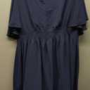 Women's Summer Boho Maxi Dresses Casual V Neck Short Sleeve A-line Empire Waist Long Flowy Beach Dress, Size 3XL