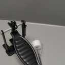 Drums Pedal Black Aluminum Alloy Children Rack Drums Pedal Set with Drum Beater Stick & Drum Key