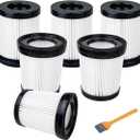 6 Pack HEPA Filter Compatible with Fabuletta FSV101, FSV001 Cordless Stick Vacuum Cleaners (Please Check Your Vacuum Filter Version Before Purchasing)