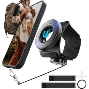 Running Phone Holder for iPhone,Upgraded N52 Magnetic&Telescopic Anti Drop Rope 360  rotatable,Armband,Wristband,Cell Phone Holder, for All Call Phone,iPhone/Sumsung/Android
