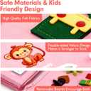hahaland Toddler Busy Board Montessori Toys for 3 Year Old Girl Gifts, Educational Learning Toys with Life Skills, Alphabet, Number, Shape, Color, Car Ride Airplane Travel Toy Toddlers Girls Busy Book