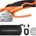 Cardboard Cutter, Cordless Electric Scissors, Power Shears Box Cutter with a Replacement Blade, Rotary Cutter for Cardboard Packages Leather Plastic (Orange)